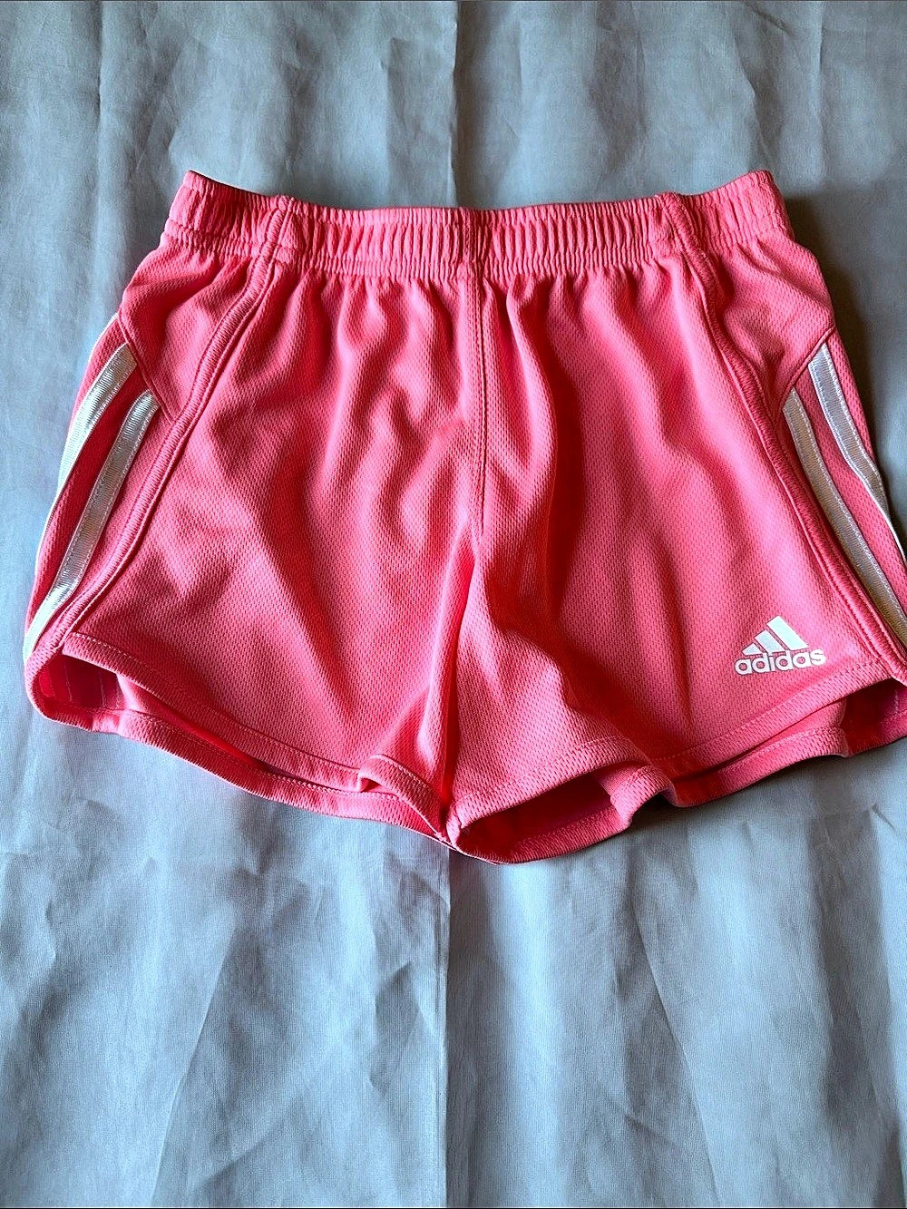 adidas Girls 3-Stripes Pacer Shorts Athletic Shorts Pink Size 10/12